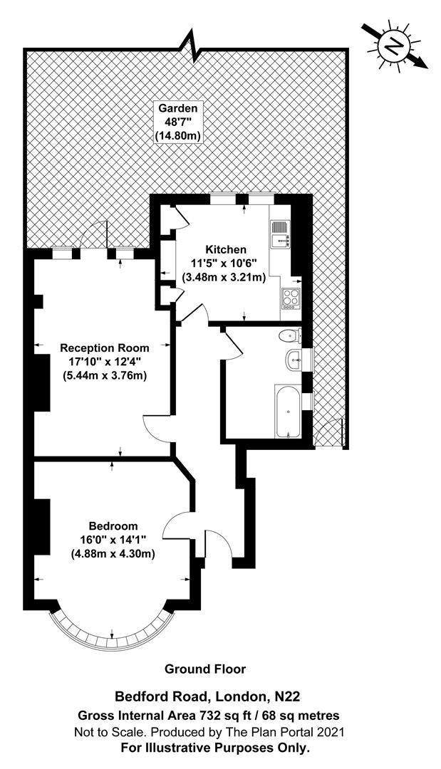 1 bedroom Flat for rent